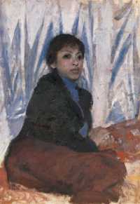 何多苓 1982年作 女子肖像